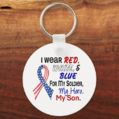 Red White Blue für meinen Sohn Schlüsselanhänger (Vorderseite)