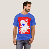 Red White Blue Gabbie the Ghost  T-Shirt (Vorne ganz)