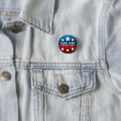 Red White Blue Glitzer American Campaign Template Button (Beispiel)