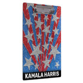 Red White Blue Glitzer Lehrer Klassenname Klemmbrett (Rechts)