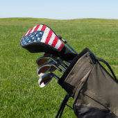 Red White Blue Glitzer Patriotic American USA Flag Golf Headcover (In SItu)