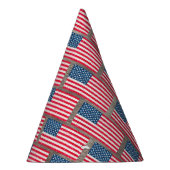 Red White Blue Glitzer Patriotic American USA Flag Partyhütchen (Rechts)