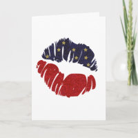 Red White Blue Gold Glitzer Stars 4. KISS LIPS