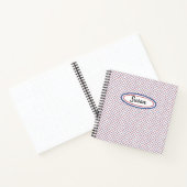 Red White Blue Grid Sketchbook Journal Notizblock (Innenseite)