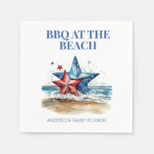 Red White Blue GRILLEN am Strand