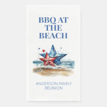 Red White Blue GRILLEN am Strand