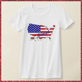 Red White & Blue Handmaiden USA T-Shirt