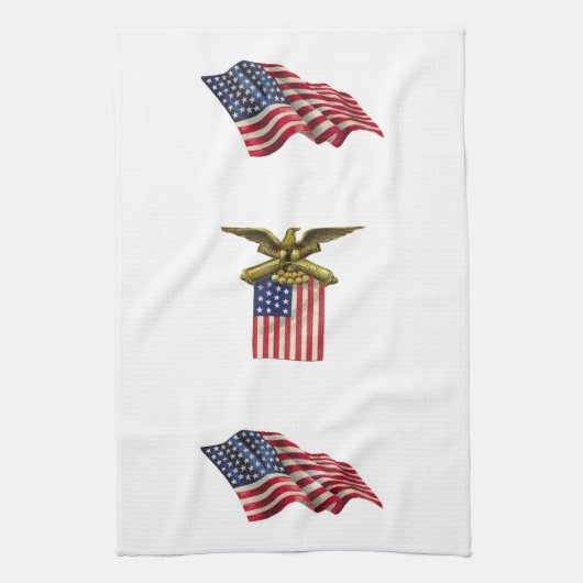 Red White & Blue Handtuch (Vertikal)