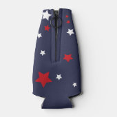 Red White Blue Independence Day 4. Juli Flaschenkühler (Rückseite)