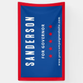 Red White Blue Kampagne für politische Wahlen Banner (Vertikal)