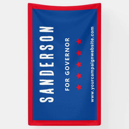 Red White Blue Kampagne für politische Wahlen Banner (Vertikal)