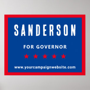 Red White Blue Kampagne für politische Wahlen Poster