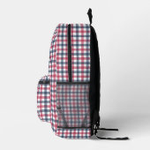 Red White Blue kariert Bedruckter Rucksack (Rechts)