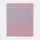 Red White Blue kariert Fleecedecke (Vorderseite)