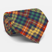 Red White Blue Kariert Tartan Buffalo Muster Krawatte (Gerollt)