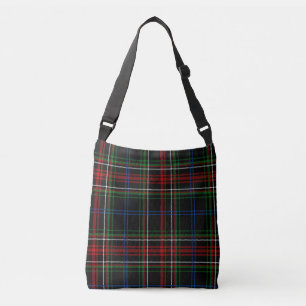 Red White Blue Kariert Tartan Buffalo Muster Tragetaschen Mit Langen Trägern