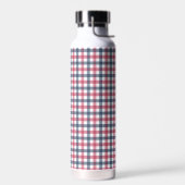 Red White Blue kariert Trinkflasche (Links)