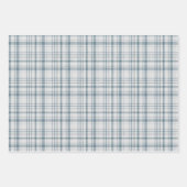 Red White Blue Kariert Wrapping Paper Set 3 Geschenkpapier Set (Vorderseite 3)