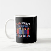 Red White Blue Labor und Lieferung Nurse 4. Juli Kaffeetasse (Links)
