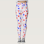 Red White & Blue Leggings (Vorderseite)