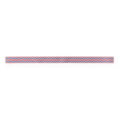 Red White Blue LG Zickzack ZigZag Muster Satinband (Vorderseite)