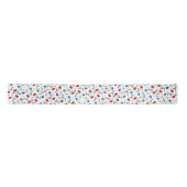 Red White Blue Liberty Floral Muster Elegante Chic Satinband (Vorderseite)