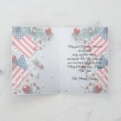 Red White Blue Merry Christmas to You! Karte (Innenseite)