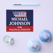 Red White Blue Modern Kampagne Politisch Flyer (Einzeln)