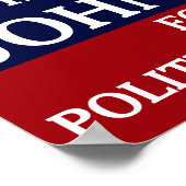 Red White Blue Modern Kampagne Politisch Poster (Ecke)