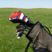 Red White Blue Monogram Strips 4. Juli 4Sammy Golf Headcover (In SItu)