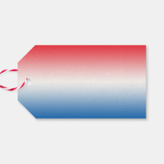 Red White & Blue Ombre Geschenkanhänger