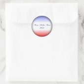 Red White & Blue Palin Fade Round Stickers (Tasche)