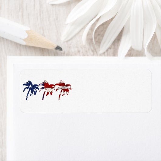 Red White Blue Palm Tree (Insitu)