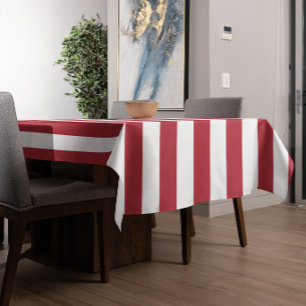 Red White & Blue Patriotic American Flag Tischdecke
