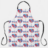 RED WHITE BLUE PATRIOTIC BALLOONS SCHÜRZE (Vorderseite)