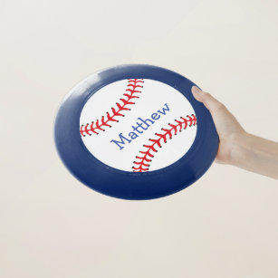 Red White Blue Patriotic Baseball Frisbee