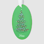 Red White Blue Patriotic Christmas Tree Ornaments Ornament (Vorderseite)