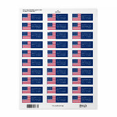 Red White Blue Patriotic Country USA Flag (Vorne)