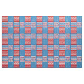 Red White Blue Patriotic Independence Flag Quilt Stoff (Fat Quarter (45,7 x 55,9 cm))