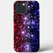 Red White & Blue Patriotic Sparkle Case-Mate iPhone Hülle (Rückseite)