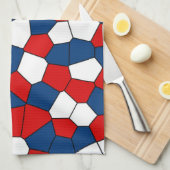 Red White Blue Pattern Küchentuch (Viertel Falte)