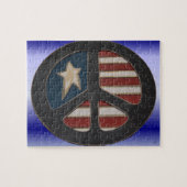 Red, White Blue Peace - Puzzle (Horizontal)