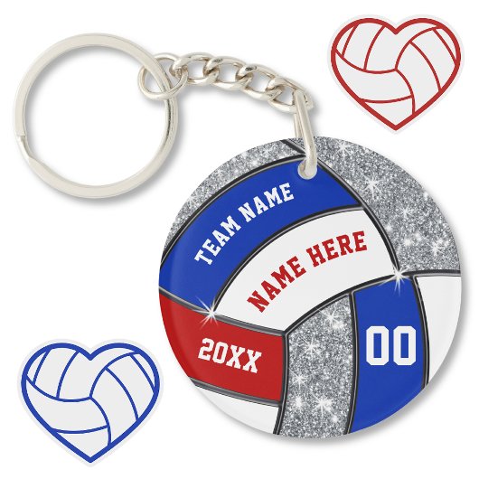 Red White Blue, Personalisierte Volleyball-Schlüss Schlüsselanhänger