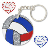 Red White Blue, Personalisierte Volleyball-Schlüss Schlüsselanhänger