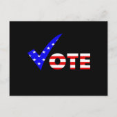 Red White & Blue Postkarte (Vorderseite)