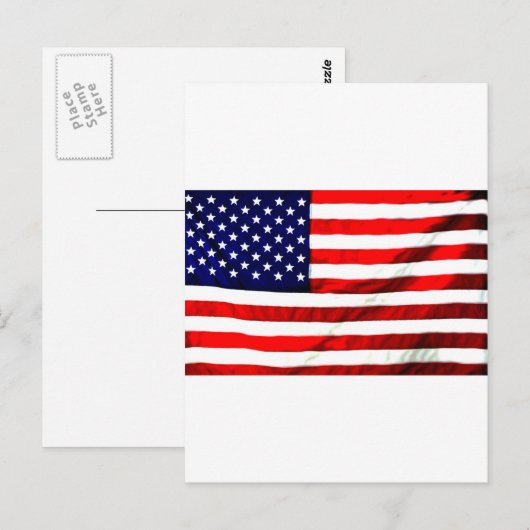 Red White Blue Postkarte (Vorne/Hinten)