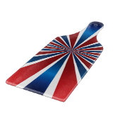 Red White Blue Radial Muster Schneidebrett (Ecke)
