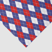 Red White Blue Raute 2-GEWEBE WRAPPING PAPIER (Ausschnitt)