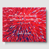 Red White Blue Retirement Party Memory/Guest Book Gästebuch (Vorderseite)