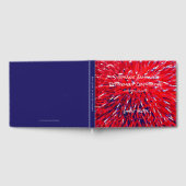 Red White Blue Retirement Party Memory/Guest Book Gästebuch (Voll)